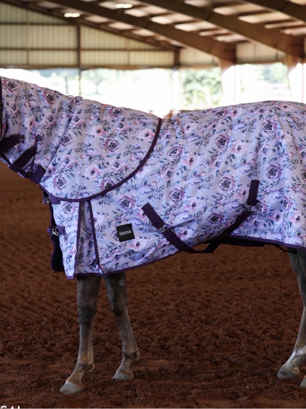 NWT Tacktical Floral horse Winter Blanket - Peony size 78